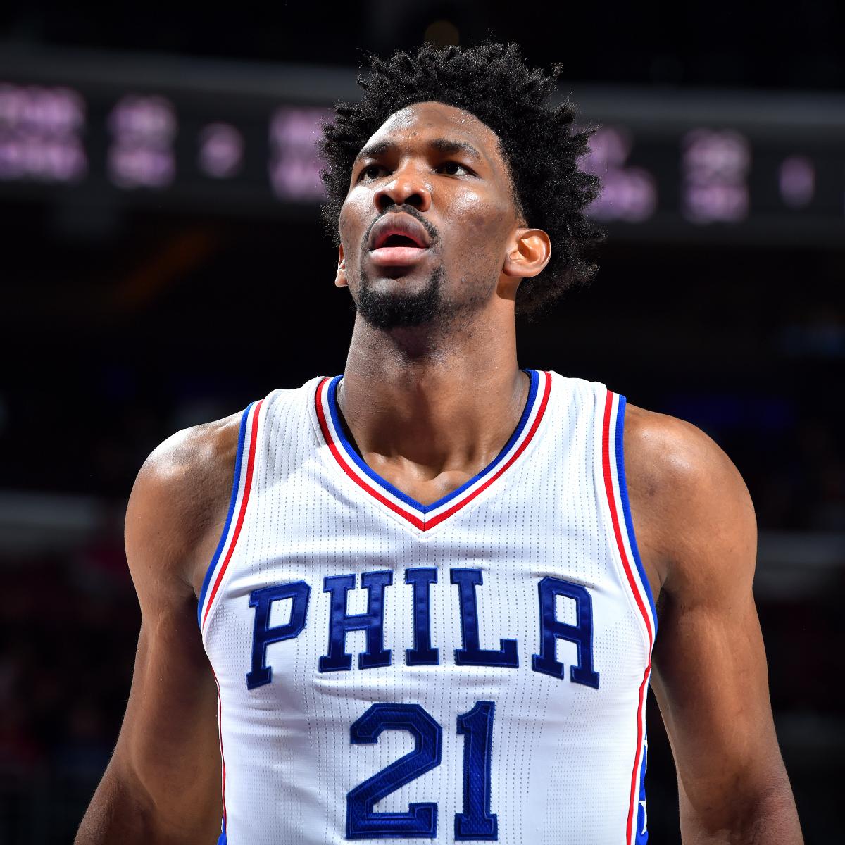 Joel Embiid Out Indefinitely with Knee Injury, 76ers Center Will Undergo MRI ...