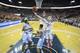 CHARLOTTESVILLE, VA - FEBRUARY 27: Kyle Guy #5 of the Virginia Cavaliers rebounds the ball over Nate Britt #0 of the North Carolina Tar Heels during a game at John Paul Jones Arena on February 27, 2017 in Charlottesville, Virginia. (Photo by Chet Strange/Getty Images)