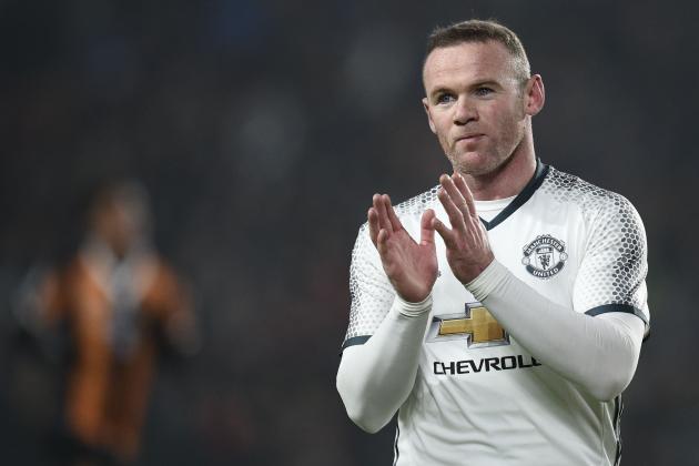 Manchester United's English striker Wayne Rooney claps after winning the EFL (English Football League) Cup semi-final second-leg football match between Hull City and Manchester United at the KCOM Stadium in Kingston upon Hull, north east England on January 26, 2017.
  / AFP / Oli SCARFF / RESTRICTED TO EDITORIAL USE. No use with unauthorized audio, video, data, fixture lists, club/league logos or 'live' services. Online in-match use limited to 75 images, no video emulation. No use in betting, games or single club/league/player publications.  /         (Photo credit should read OLI SCARFF/AFP/Getty Images)