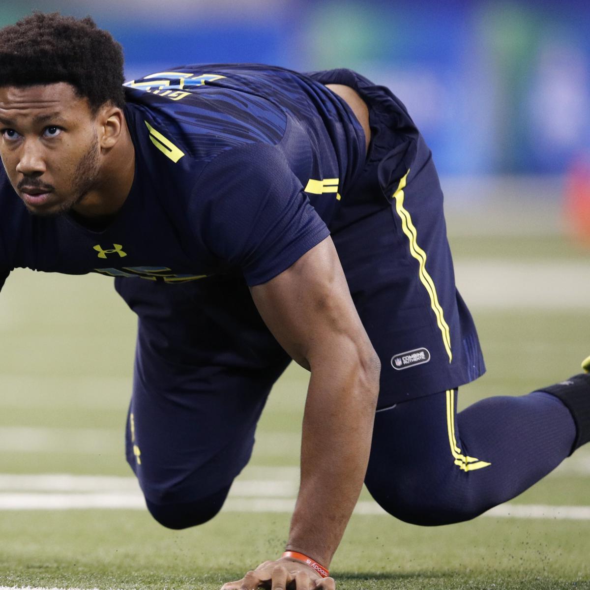 Combine notes: Myles Garrett's impact, intriguing RBs, more