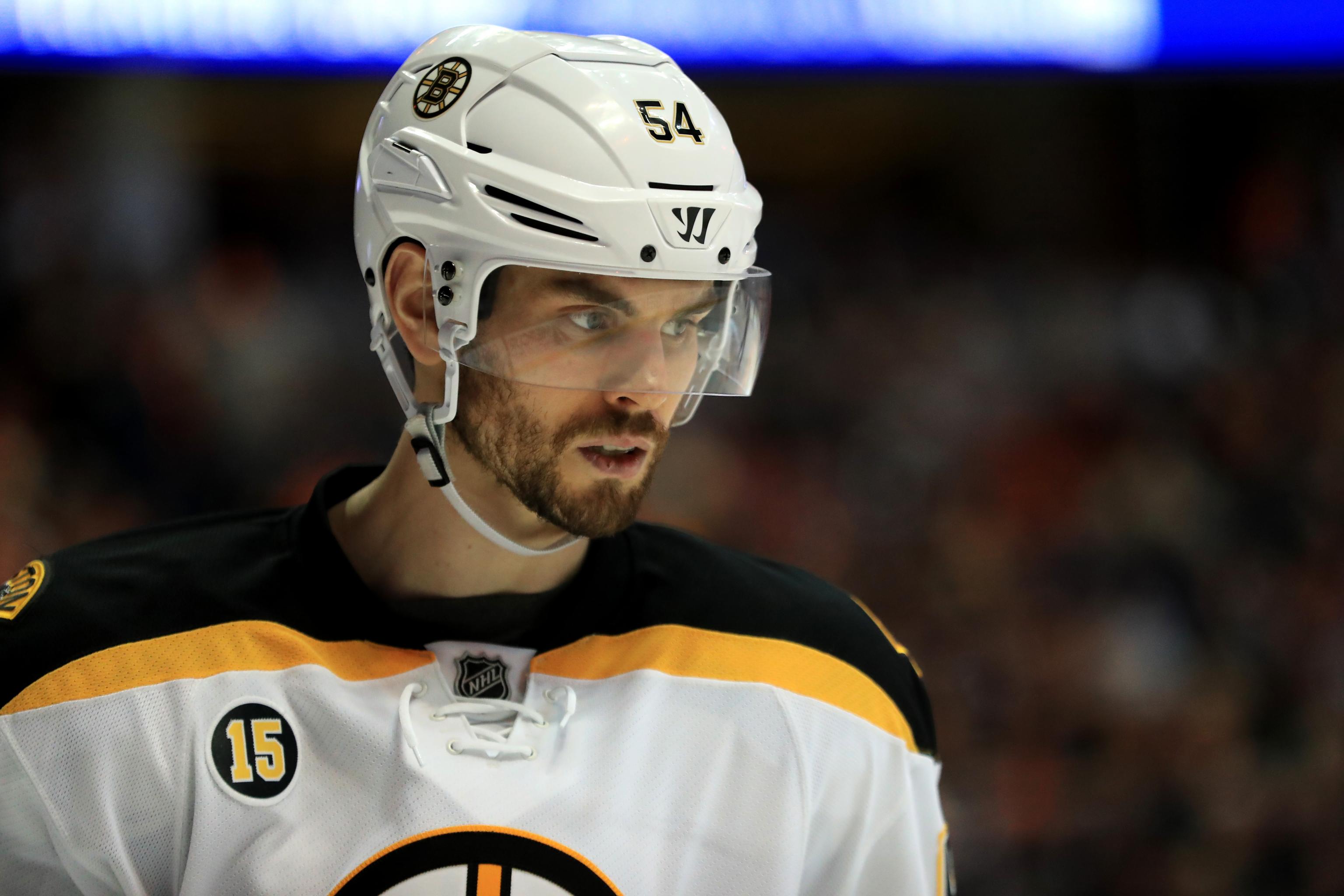 Boston Bruins' Adam McQuaid needed nearly 25 stitches to close