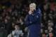 Arsenal's French manager Arsene Wenger looks on during the UEFA Champions League last 16 second leg football match between Arsenal and Bayern Munich at The Emirates Stadium in London on March 7, 2017. / AFP PHOTO / IKIMAGES / Ian KINGTON (Photo credit should read IAN KINGTON/AFP/Getty Images)