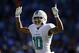 SAN DIEGO, CA - NOVEMBER 13: Kenny Stills #10 of the Miami Dolphins reacts after scoring a touchdown during the first half of a game against the San Diego Chargers at Qualcomm Stadium on November 13, 2016 in San Diego, California. (Photo by Sean M. Haffey/Getty Images)