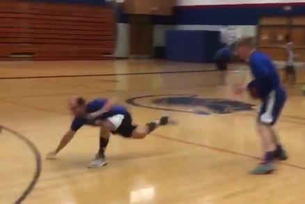 Student Goes Viral As He Crosses Up His Gym Teacher Bleacher