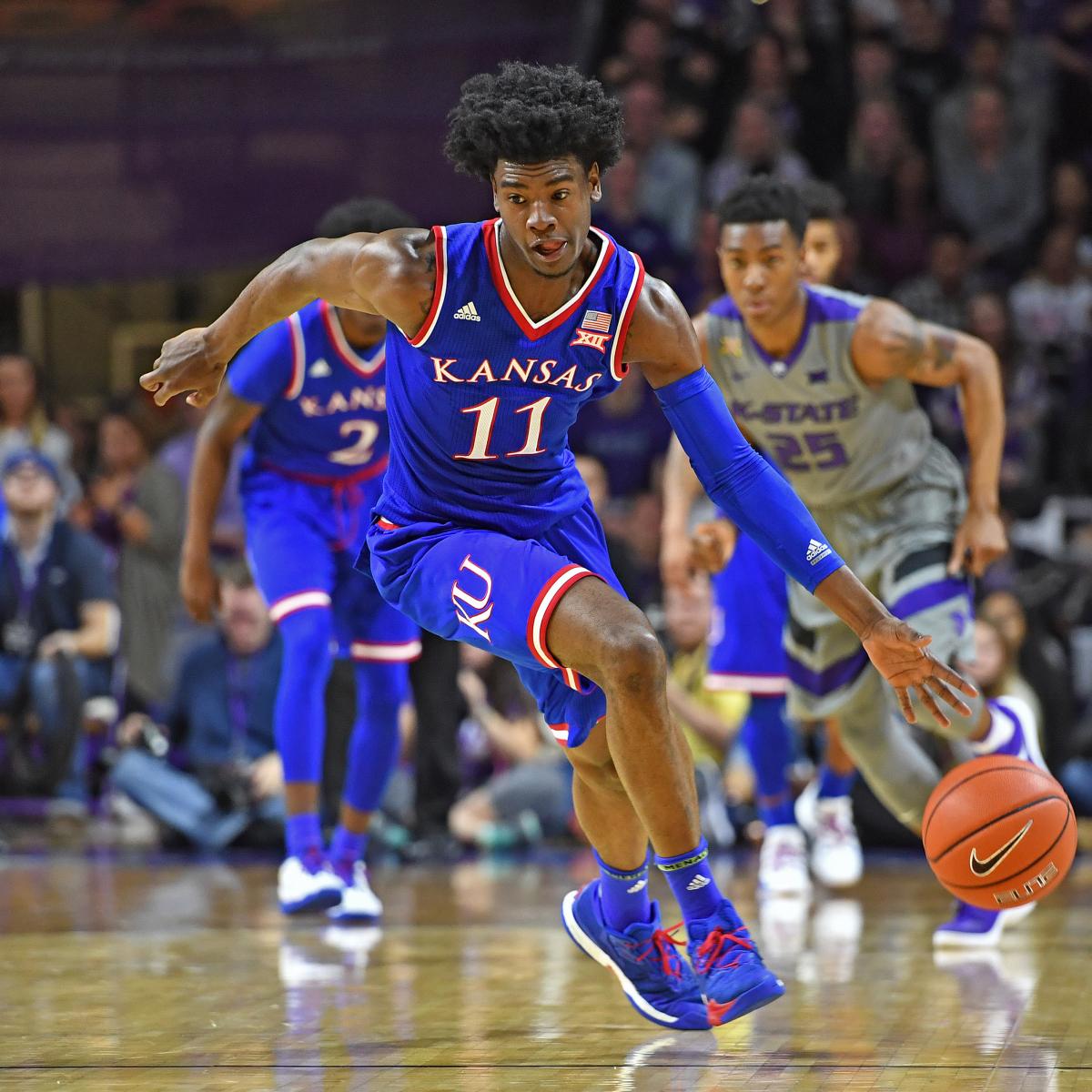 Kansas Jayhawks Josh Jackson #11 Men's NCAA with Player Pictorial Basketball  Jersey - Royal - Shop by Player,Shop by Player/Josh Jackson Kansas Jersey