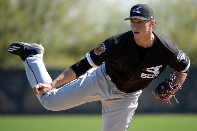 GLENDALE, ARIZONA - FEBRUARY 21: Michael Kopech #78 pitches during spring training workouts on February 19, 2017 at Camelback Ranch in Glendale Arizona. (Photo by Ron Vesely/MLB Photos via Getty Images)