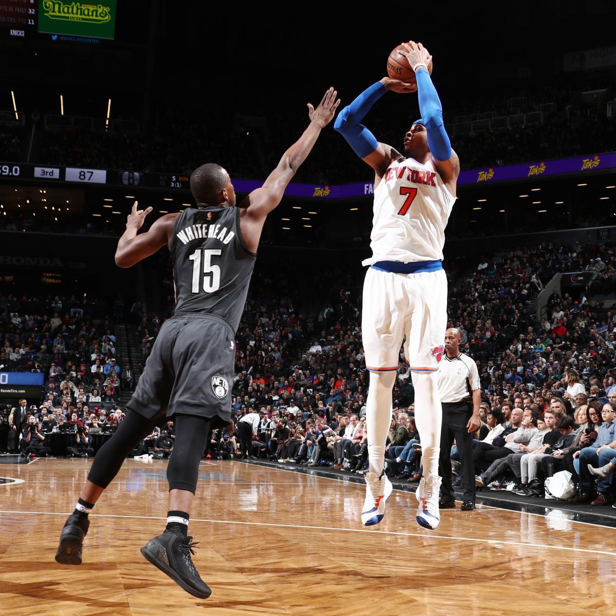 Carmelo Anthony 3rd Player to Score 10,000 Points with 2 Teams