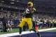 ARLINGTON, TX - JANUARY 15: Jared Cook #89 of the Green Bay Packers celebrates after catching a touchdown pass during the third quarter against the Dallas Cowboys in the NFC Divisional Playoff game at AT&T Stadium on January 15, 2017 in Arlington, Texas. (Photo by Ronald Martinez/Getty Images)