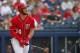 WEST PALM BEACH, FL - MARCH 12: Bryce Harper #34 of the Washington Nationals in action during a spring training baseball game against the Houston Astros on March 12, 2017 in West Palm Beach, Florida. (Photo by Rich Schultz/Getty Images)