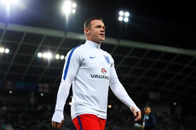 LJUBLJANA, SLOVENIA - OCTOBER 11:  Wayne Rooney of England walks on the pitch during the warm-up before the FIFA 2018 World Cup Qualifier Group F match between Slovenia and England at Stadion Stozice on October 11, 2016 in Ljubljana, Slovenia.  (Photo by Laurence Griffiths/Getty Images)