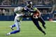ARLINGTON, TX - NOVEMBER 1: Marshawn Lynch #24 of the Seattle Seahawks takes the ball inside the ten yard line against Byron Jones #31 of the Dallas Cowboys in the fourth quarter at AT&T Stadium on November 1, 2015 in Arlington, Texas. (Photo by Tom Pennington/Getty Images)
