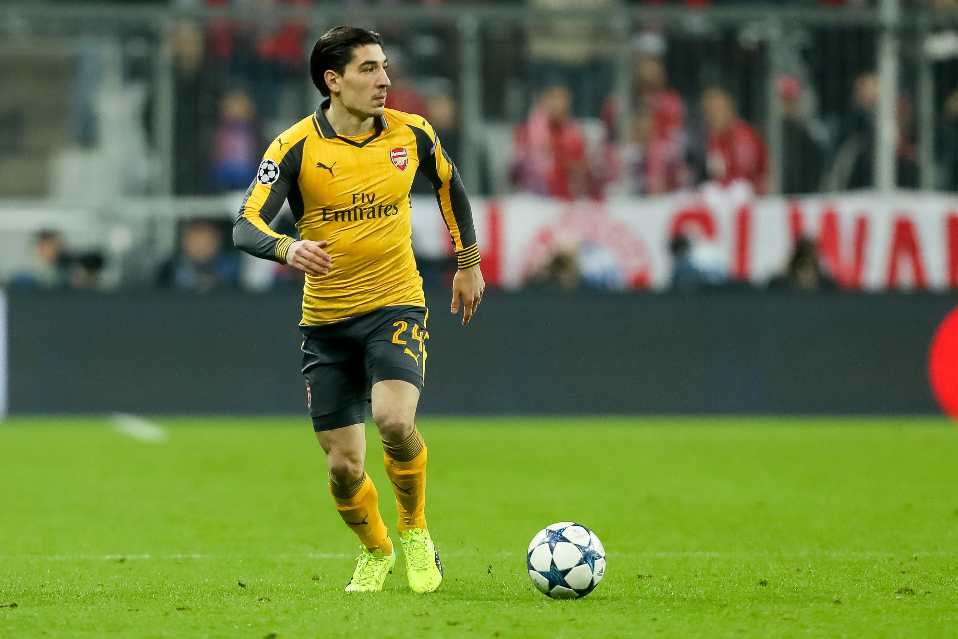 Hector bellerin on front row hi-res stock photography and images