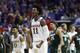 TULSA, OK - MARCH 19: Josh Jackson #11 of the Kansas Jayhawks reacts against the Michigan State Spartans during the second round of the 2017 NCAA Men's Basketball Tournament at BOK Center on March 19, 2017 in Tulsa, Oklahoma. (Photo by Ronald Martinez/Getty Images)