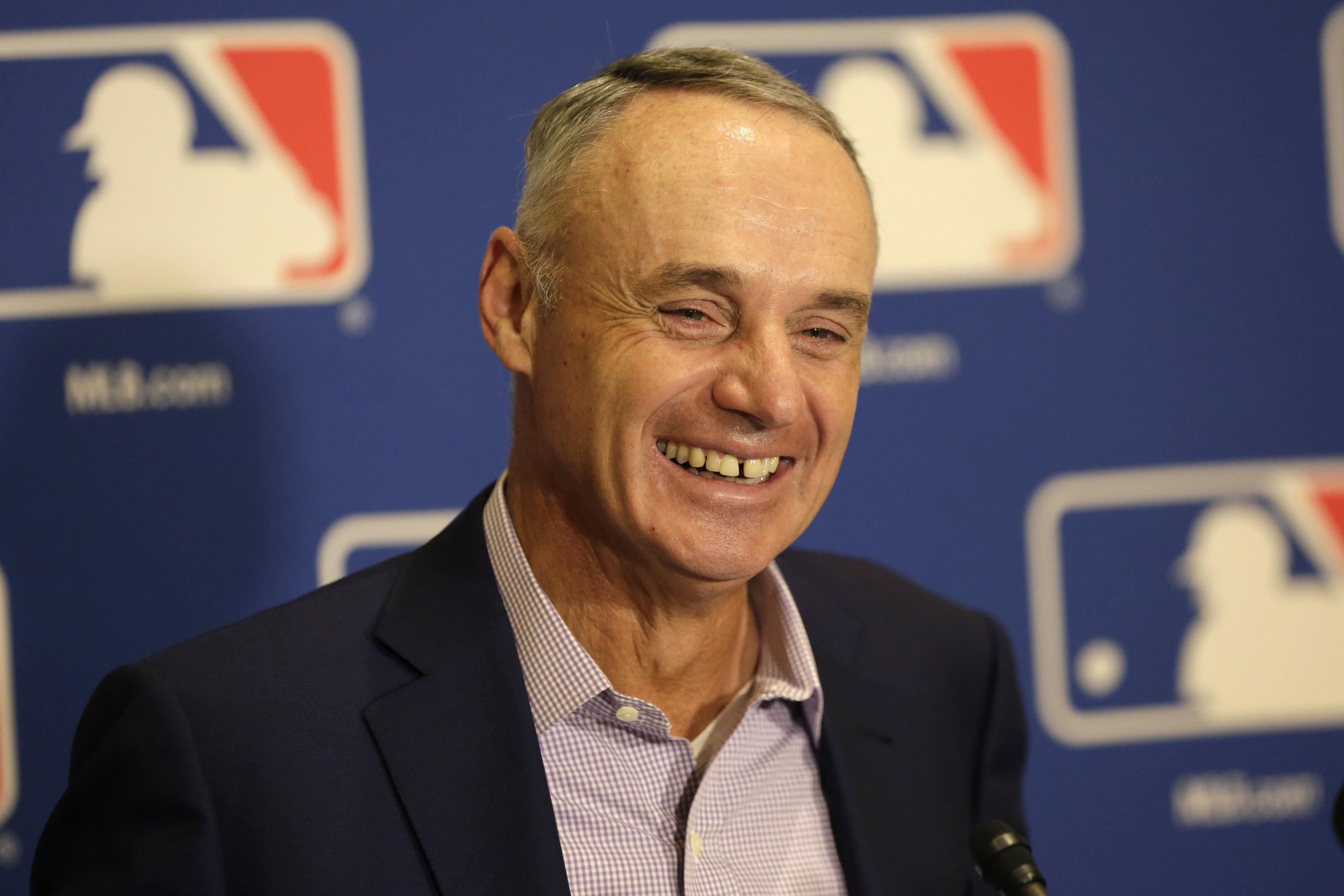 MLB commissioner Rob Manfred says he's '100%' sure of baseball in 2020  