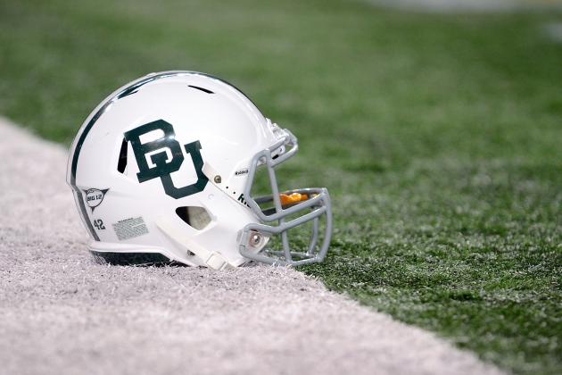 ARLINGTON, TX - NOVEMBER 26:  A Baylor Bear helmet before a game against the Texas Tech Raiders at Cowboys Stadium on November 26, 2011 in Arlington, Texas. The Baylor Bears defeated the Texas Tech Raiders 66-42.  (Photo by Sarah Glenn/Getty Images)