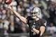 OAKLAND, CA - DECEMBER 24: Quarterback Derek Carr #4 of the Oakland Raiders throws against the Indianapolis Colts in the first quarter on December 24, 2016 at Oakland-Alameda County Coliseum in Oakland, California. The Raiders won 33-25. (Photo by Brian Bahr/Getty Images)