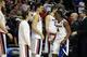 SAN JOSE, CA - MARCH 25: Jordan Mathews #4 of the Gonzaga Bulldogs is congratulated by his teammates as he comes out of the game against the Xavier Musketeers during the 2017 NCAA Men's Basketball Tournament West Regional at SAP Center on March 25, 2017 in San Jose, California. (Photo by Sean M. Haffey/Getty Images)