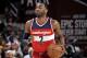 CLEVELAND, OH - MARCH 25: John Wall #2 of the Washington Wizards brings the ball up court during the game against the Cleveland Cavaliers on March 25, 2017 at Quicken Loans Arena in Cleveland, Ohio. NOTE TO USER: User expressly acknowledges and agrees that, by downloading and or using this Photograph, user is consenting to the terms and conditions of the Getty Images License Agreement. Mandatory Copyright Notice: Copyright 2017 NBAE (Photo by David Liam Kyle/NBAE via Getty Images)