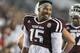 COLLEGE STATION, TX - NOVEMBER 12: Myles Garrett #15 of the Texas A&M Aggies during warm ups before playing the Mississippi Rebels at Kyle Field on November 12, 2016 in College Station, Texas. (Photo by Bob Levey/Getty Images)