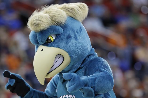 The Coastal Carolina mascot performs against Virginia during the first half of an NCAA college basketball second-round tournament game, Friday, March 21, 2014, in Raleigh. (AP Photo/Gerry Broome)