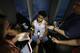 North Carolina's Joel Berry II answers questions after a practice session for their NCAA Final Four tournament college basketball semifinal game Thursday, March 30, 2017, in Glendale, Ariz. (AP Photo/David J. Phillip)