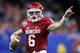 NEW ORLEANS, LA - JANUARY 02: Baker Mayfield #6 of the Oklahoma Sooners looks to throw a pass against the Auburn Tigers during the Allstate Sugar Bowl at the Mercedes-Benz Superdome on January 2, 2017 in New Orleans, Louisiana. (Photo by Matthew Stockman/Getty Images)