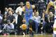 MEMPHIS, TN - APRIL 5: Russell Westbrook #0 of the Oklahoma City Thunder handles the ball during a game against the Memphis Grizzlies on April 5, 2017 at FedExForum in Memphis, Tennessee. NOTE TO USER: User expressly acknowledges and agrees that, by downloading and/or using this photograph, user is consenting to the terms and conditions of the Getty Images License Agreement. Mandatory Copyright Notice: Copyright 2017 NBAE (Photo by Nikki Boertman/NBAE via Getty Images)