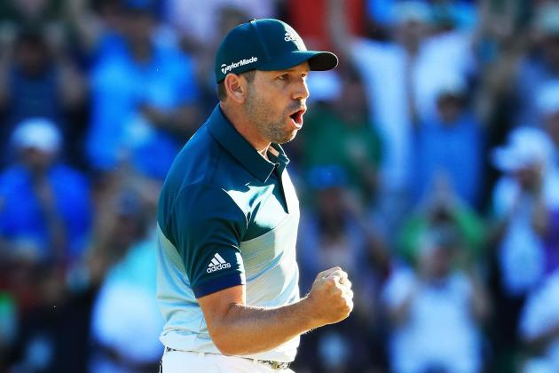 AUGUSTA, GA - APRIL 09: Sergio Garcia of Spain reacts to making a putt for eagle on the 15th green during the final round of the 2017 Masters Tournament at Augusta National Golf Club on April 9, 2017 in Augusta, Georgia. (Photo by Andrew Redington/Getty Images) AUGUSTA, GA - APRIL 09: Sergio Garcia of Spain reacts to making a putt for eagle on the 15th green during the final round of the 2017 Masters Tournament at Augusta National Golf Club on April 9, 2017 in Augusta, Georgia. (Photo by Andrew Redington/Getty Images)