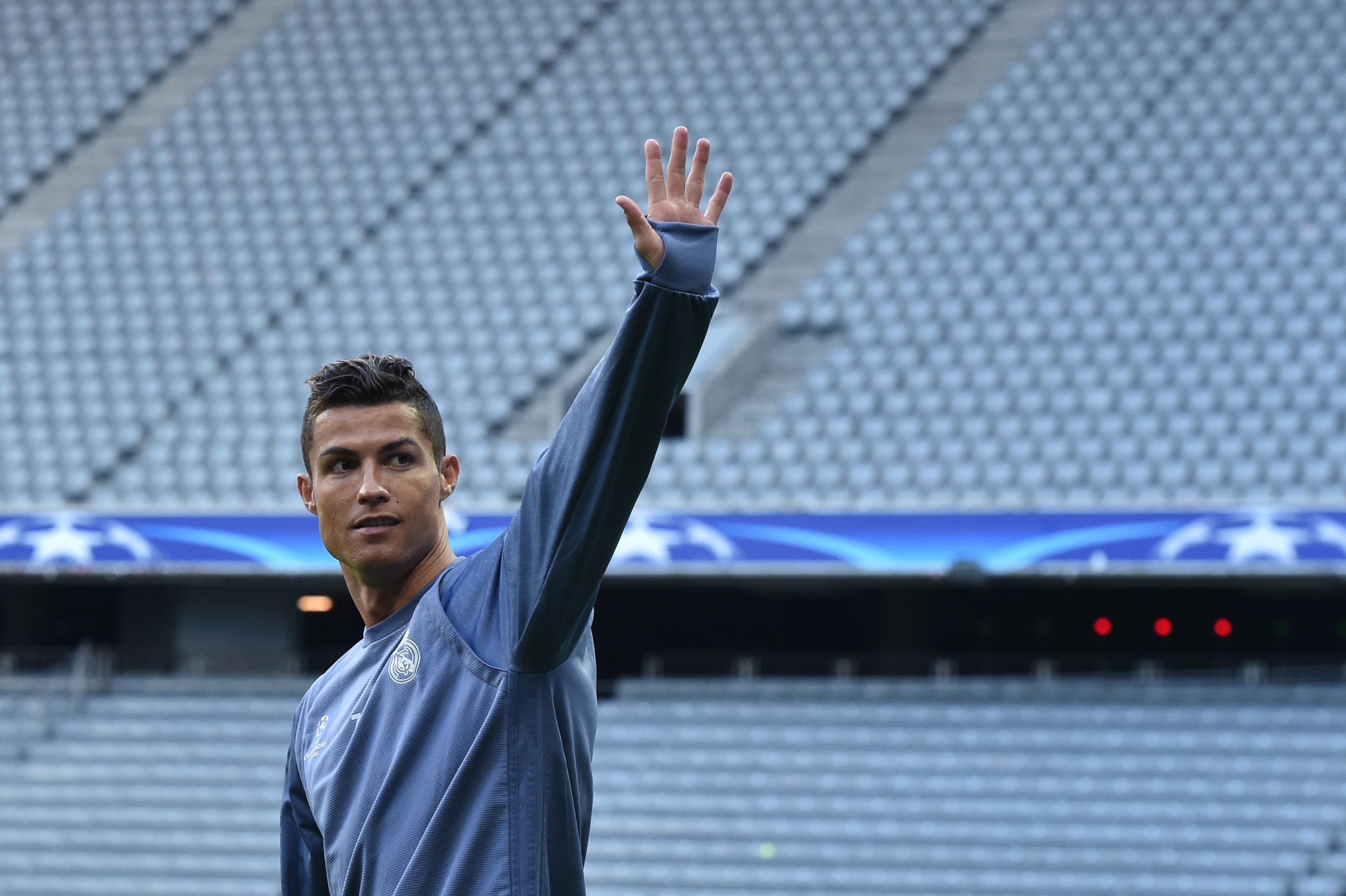 Cristiano Ronaldo presented with 100 shirt by Real Madrid chief after  reaching century of European goals