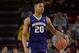 Jan 25, 2017; Tempe, AZ, USA; Washington Huskies guard Markelle Fultz (20) dribbles the ball against the Arizona State Sun Devils during the second half at Wells-Fargo Arena. The Sun Devils won 86-75. Mandatory Credit: Joe Camporeale-USA TODAY Sports
