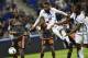 Lyon's French forward Alexandre Lacazette (C) kicks the ball during the French L1 football match between Olympique Lyonnais (OL) and Lorient (FCL) on April 8, 2017, at the Parc Olympique Lyonnais stadium in Decines-Charpieu near Lyon, central-eastern France. / AFP PHOTO / ROMAIN LAFABREGUE (Photo credit should read ROMAIN LAFABREGUE/AFP/Getty Images)