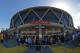 OAKLAND, CA - MAY 30: An exterior shot of Oracle Arena before Game Seven of the Western Conference Finals during the 2016 NBA Playoffs on May 30, 2016 in Oakland, California. NOTE TO USER: User expressly acknowledges and agrees that, by downloading and or using this Photograph, user is consenting to the terms and conditions of the Getty Images License Agreement. Mandatory Copyright Notice: Copyright 2016 NBAE (Photo by Noah Graham/NBAE via Getty Images)