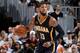 CLEVELAND, OH - APRIL 15: Paul George #13 of the Indiana Pacers handles the ball during a game against the Cleveland Cavaliers in Round One of the Eastern Conference Playoffs during the 2017 NBA Playoffs on April 15, 2017 at Quicken Loans Arena in Cleveland, Ohio. NOTE TO USER: User expressly acknowledges and agrees that, by downloading and/or using this photograph, user is consenting to the terms and conditions of the Getty Images License Agreement. Mandatory Copyright Notice: Copyright 2017 NBAE (Photo by David Liam Kyle/NBAE via Getty Images)