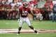 TUSCALOOSA, AL - APRIL 18: Reuben Foster #10 of the Crimson team reacts to a play during the University of Alabama Crimson Tide A-day spring game at Bryant-Denny Stadium on April 18, 2015 in Tuscaloosa, Alabama. (Photo by Stacy Revere/Getty Images)