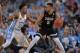 GLENDALE, AZ - APRIL 03: Nigel Williams-Goss #5 of the Gonzaga Bulldogs moves the ball against Nate Britt #0 of the North Carolina Tar Heels during the 2017 NCAA Men's Final Four Championship at University of Phoenix Stadium on April 3, 2017 in Glendale, Arizona. North Carolina defeated Gonzaga 71-65. (Photo by Lance King/Getty Images)