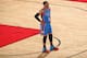 HOUSTON, TX - APRIL 19: Russell Westbrook #0 of the Oklahoma City Thunder stands on the court against the Houston Rockets during Game Two of the Western Conference Quarterfinals of the 2017 NBA Playoffs on April 19, 2017 at the Toyota Center in Houston, Texas. NOTE TO USER: User expressly acknowledges and agrees that, by downloading and/or using this photograph, user is consenting to the terms and conditions of the Getty Images License Agreement. Mandatory Copyright Notice: Copyright 2017 NBAE (Photo by Nathaniel S. Butler/NBAE via Getty Images)