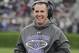 Northwestern head coach Pat Fitzgerald talks on the sidelines during an NCAA college football game against Penn State in Evanston, Ill., Saturday, Nov. 7, 2015. (AP Photo/Matt Marton)