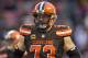 CLEVELAND, OH - DECEMBER 24: Joe Thomas #73 of the Cleveland Browns jogs off the field during a game against the San Diego Chargers at FirstEnergy Stadium on December 24, 2016 in Cleveland, Ohio. The Browns defeated the Chargers 20-17. (Photo by Wesley Hitt/Getty Images)