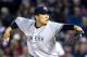 BOSTON, MA - APRIL 27: Masahiro Tanaka #19 of the New York Yankees delivers during the third inning of a game against the Boston Red Sox on April 27, 2017 at Fenway Park in Boston, Massachusetts. (Photo by Billie Weiss/Boston Red Sox/Getty Images)