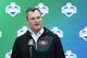 INDIANAPOLIS, IN - MARCH 02: General manager John Lynch of the San Francisco 49ers answers questions from the media on Day 2 of the NFL Combine at the Indiana Convention Center on March 2, 2017 in Indianapolis, Indiana. (Photo by Joe Robbins/Getty Images)