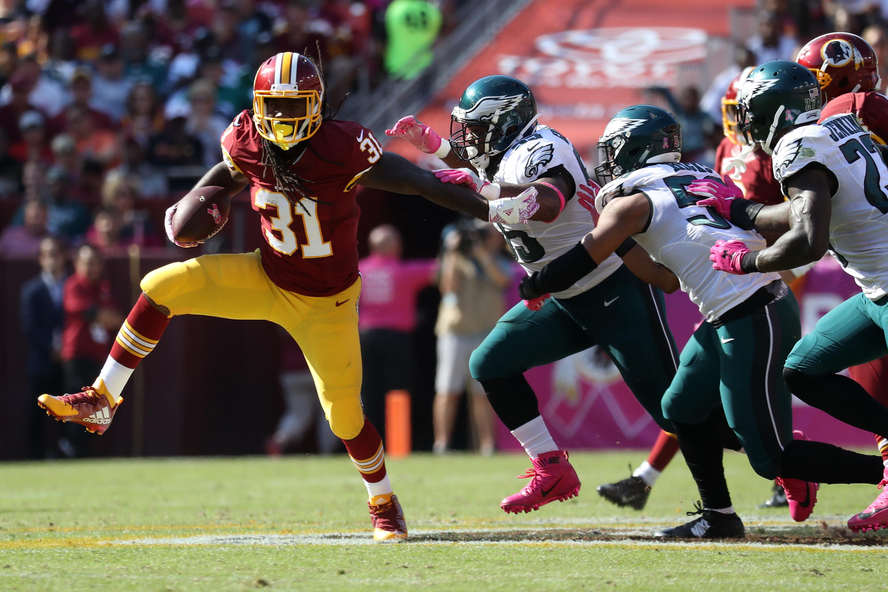 Redskins RB Matt Jones expects to play vs. Steelers Monday