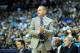 MEMPHIS, TN - MARCH 24: Head coach Chris Holtmann of the Butler Bulldogs looks on against the North Carolina Tar Heels during the 2017 NCAA Men's Basketball Tournament South Regional at FedExForum on March 24, 2017 in Memphis, Tennessee. (Photo by Andy Lyons/Getty Images)