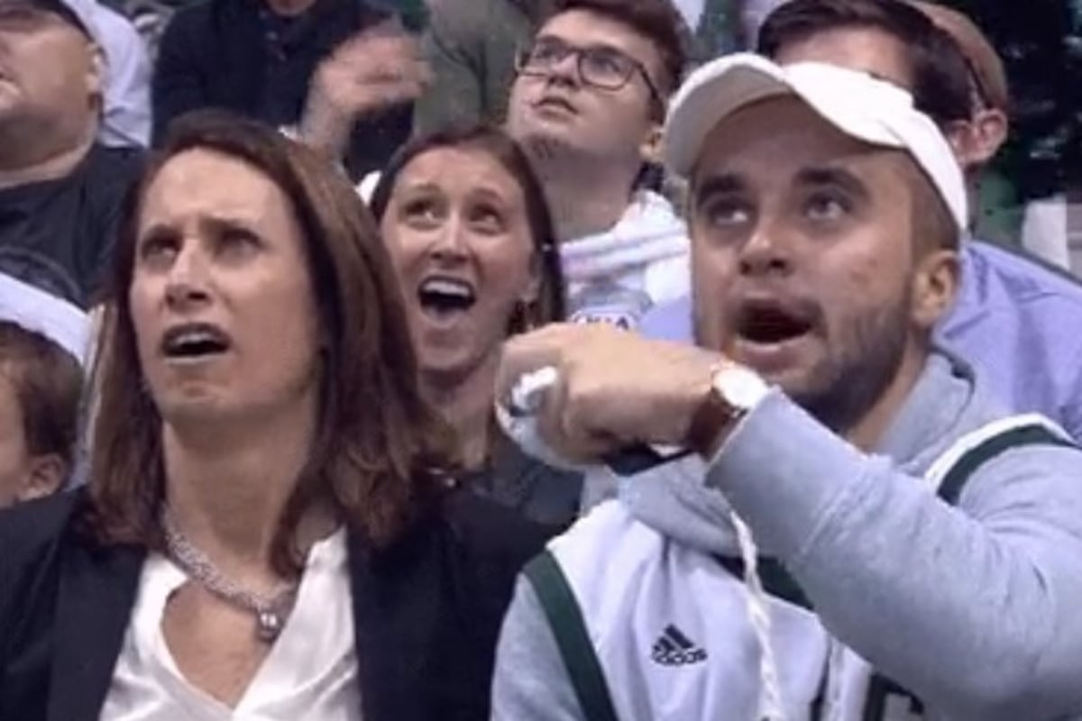 Bucks Kiss Cam Gets Painfully Awkward When a Fan Is Shown ...