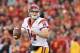 PASADENA, CA - JANUARY 02: Quarterback Sam Darnold #14 of the USC Trojans looks to pass the ball against the Penn State Nittany Lions during the 2017 Rose Bowl Game presented by Northwestern Mutual at the Rose Bowl on January 2, 2017 in Pasadena, California. (Photo by Sean M. Haffey/Getty Images)