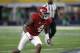 Alabama defensive back Eddie Jackson (4) lines up against Southern California during an NCAA college football game Saturday, Sept. 3, 2016, in Arlington, Texas. (AP Photo/Roger Steinman)