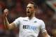 MANCHESTER, ENGLAND - APRIL 30: Gylfi Sigurdsson of Swansea City celebrates scoring his sides first goal during the Premier League match between Manchester United and Swansea City at Old Trafford on April 30, 2017 in Manchester, England. (Photo by Michael Steele/Getty Images)