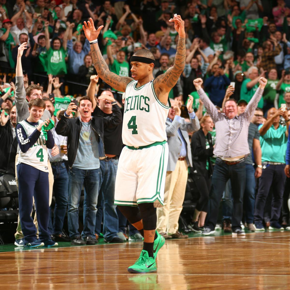 Isaiah Thomas Scores 53 Points vs. Wizards, 2nd Most in Celtics Playoff