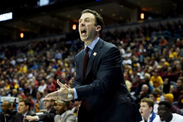 MILWAUKEE, WI - MARCH 16:  Head coach Richard Pitino of the Minnesota Golden Gophers reacts in the second half against the Middle Tennessee Blue Raiders during the first round of the 2017 NCAA Men's Basketball Tournament at BMO Harris Bradley Center on March 16, 2017 in Milwaukee, Wisconsin.  (Photo by Stacy Revere/Getty Images)