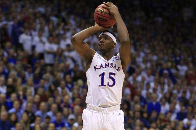 Kansas forward Carlton Bragg Jr. (15) during the first half of an NCAA college basketball game against Kentucky in Lawrence, Kan., Saturday, Jan. 30, 2016. (AP Photo/Orlin Wagner)