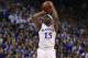 Kansas forward Carlton Bragg Jr. (15) during the first half of an NCAA college basketball game against Kentucky in Lawrence, Kan., Saturday, Jan. 30, 2016. (AP Photo/Orlin Wagner)